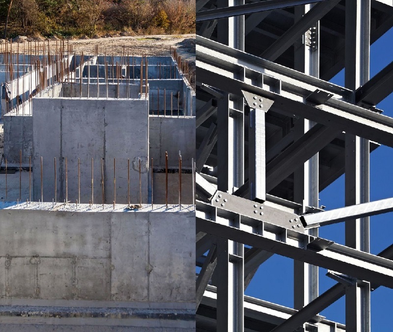 اسکلت بتنی و فلزی